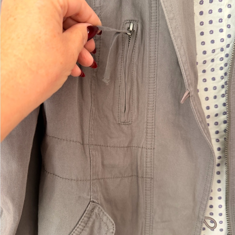 Juicy Couture Grey Cotton Utility Jacket SzM - Picture 10 of 12